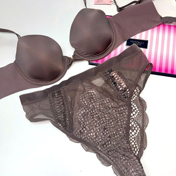 Victoria's Secret Other - 🔥VICTORIA SECRET lined Demi BRA SET 32D//M NEW